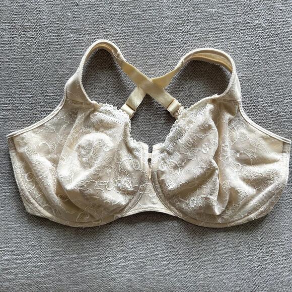 Bali Bra Size 38DDD Style 3446 Lace Underwire Beige Nude - Picture 1 of 4